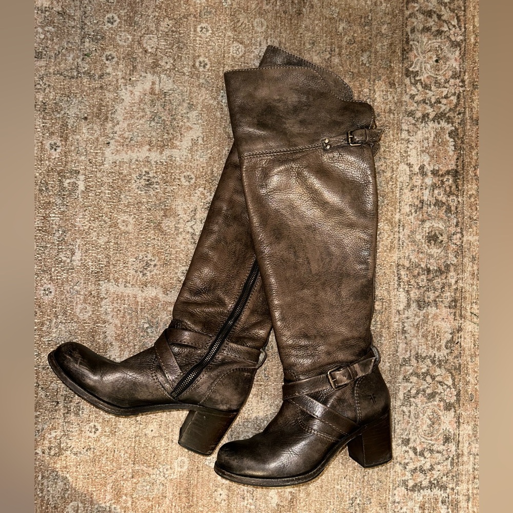 Frye Women's Kelly Leather Over the Knee Boots